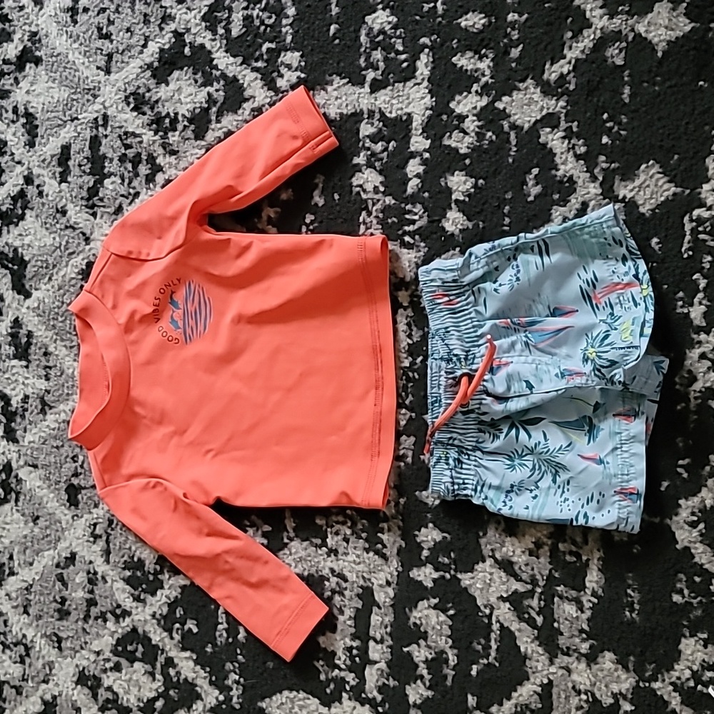 Carter's 3 month Swim shirt and shorts